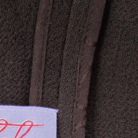 TULEH Brown Fringe Wool Blend Evening Jacket - Picture 14 of 14